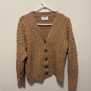 Old Navy Women's Tan Cable Knit Sweater- size M